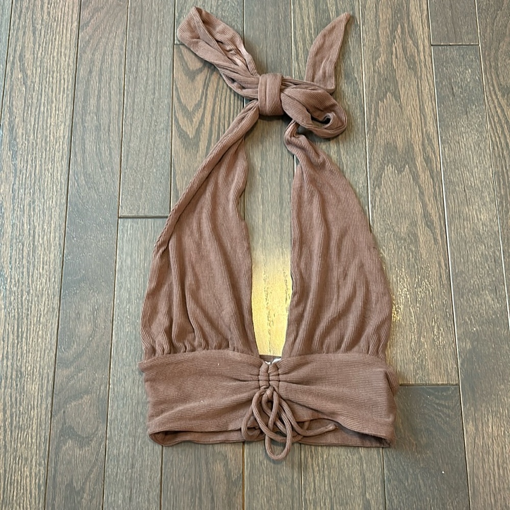Princess Polly brown halter top